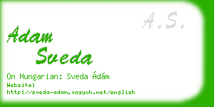 adam sveda business card